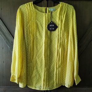 Ava Viv yellow blouse